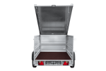 Einachsiger Anhänger auf Blattfedern 230×125 UNITRAILER FORCE 230/R KIPP mit BIS-Seitenwänden und Aluminiumabdeckung-Neu – Bild 10