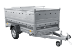 Einachsiger Anhänger auf Blattfedern 264×125 UNITRAILER FORCE 264/R KIPP mit BIS-Seitenwänden und Aluminiumabdeckung-Neu – Bild 8