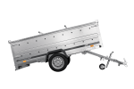 Einachsiger Anhänger auf Blattfedern 264×125 UNITRAILER GARDEN 264/R KIPP mit BIS-Seitenwänden und Aluminiumabdeckung-Neu – Bild 6