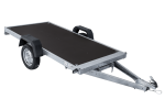 Einachsiger Anhänger mit Blattfedern 264×125 UNITRAILER FORCE 264/R KIPP mit H-800 Spriegel und grauer Plane-Neu – Bild 14