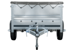 Faltbarer Pkw Anhänger Garden Trailer 230 KIPP mit zusätzlichen Bordwänden, Stützrad, Flachplane und Planenträgern]-Neu – Bild 14