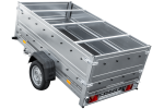 Faltbarer Pkw Anhänger Garden Trailer 230 KIPP mit zusätzlichen Bordwänden, Stützrad, Flachplane und Planenträgern]-Neu – Bild 10