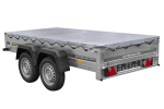GARDEN TRAILER 264/2 KIPP MIT STÜTZRAD, GRAUE FLACHPLANE UND PLANENTRÄGER-Neu – Bild 11