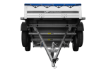 GARDEN TRAILER 264/2 KIPP MIT STÜTZRAD, PLANENTRÄGER UND BLAUER FLACHPLANE-Neu – Bild 5