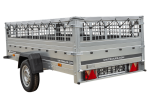 GARDEN TRAILER 264 KIPP mit Gitteraufsatz, Flachplane und Stützrad-Neu – Bild 12