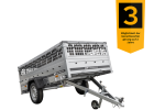 GARDEN TRAILER 264 KIPP mit Gitteraufsatz, Flachplane und Stützrad-Neu – Bild 5