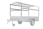 Zweiachsanhänger 264×150 UNITRAILER GARDEN 265/2 KIPP mit Rahmen H-1100 und blauer Plane-Neu – Bild 15