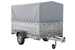 Kfz Anhänger mit Plane GARDEN TRAILER 264 KIPP [mit Stützrad, zusätzlichen Bordwänden, Hochplane und Hochspriegel]-Neu