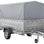 Kfz Anhänger mit Plane GARDEN TRAILER 264 KIPP [mit Stützrad, zusätzlichen Bordwänden, Hochplane und Hochspriegel]-Neu