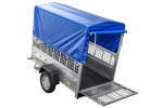 Kipp Anhänger Garden Trailer 200 KIPP mit Laubgitteraufsatz, Hochplane, Hochspriegel und Stützrad-Neu – Bild 15