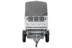 Kippanhänger Garden Trailer 200 KIPP 200×106 cm 750 kg mit Laubgitteraufsatz, Hochplane, Hochspriegel und Stützrad-Neu – Bild 7