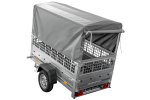Kippanhänger Garden Trailer 200 KIPP 200×106 cm 750 kg mit Laubgitteraufsatz, Hochplane, Hochspriegel und Stützrad-Neu – Bild 13