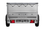 Leichtanhänger auf Blattfedern 200×125 UNITRAILER GARDEN 201/R KIPP mit BIS-Seiten, H-0-Rahmen und grauer Plane-Neu – Bild 3