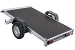 Leichter Anhänger auf Federn 230×125 UNITRAILER FORCE 230/R KIPP mit Gitterwänden, H-0-Rahmen und blauer Plane-Neu – Bild 12