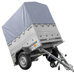 Neuanhänger Kipper ungebremst GARDEN TRAILER 150 KIPP mit zusätzlichen Bordwänden, Stützrad, Hochplane und Hochspriegel-Neu