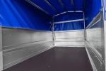 PKW-Anhänger 230×125 UNITRAILER GARDEN 230 FD mit BIS-Bordwänden, H-800-Gestell und blauer Plane-Neu – Bild 12