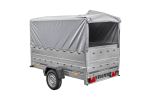 PKW-Anhänger 230×125 UNITRAILER GARDEN 230 FD mit BIS-Seiten, H-800-Gestell und grauer Plane-Neu – Bild 7