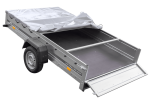 PKW Anhänger 264×150 UNITRAILER GARDEN 265 KIPP mit Flachplanenträger und grauer Plane-Neu – Bild 8