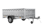PKW-Anhänger 264×150 UNITRAILER GARDEN 265 KIPP mit zusätzlichen Bordwänden, H-0-Rahmen und grauer Plane-Neu – Bild 6