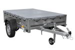 PKW-Anhänger auf Blattfedern 200×125 UNITRAILER GARDEN 201/R KIPP mit H-0 Rahmen und grauer Plane-Neu – Bild 8