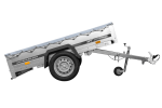 PKW-Anhänger auf Blattfedern 200×125 UNITRAILER GARDEN 201/R KIPP mit H-0 Rahmen und grauer Plane-Neu – Bild 9