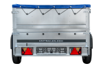 PKW-Anhänger auf Federn 230×125 UNITRAILER GARDEN 230/R KIPP mit BIS-Bordwänden, H-0-Rahmen und blauer Plane-Neu – Bild 6