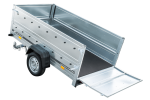 Pkw Anhänger Kipper 230×125 Garden Trailer 230 KIPP Unitrailer 750 kg mit Stützrad und zusätzlichen Bordwänden-Neu – Bild 7