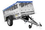 Pkw Planenanhänger GARDEN TRAILER 200 KIPP mit Laubgitteraufsatz, Stützrad, Flachplane und Planenträger-Neu