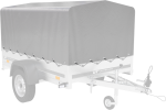 Einachsanhänger 200×125 UNITRAILER GARDEN 201 KIPP mit Gitterseitenwänden, H-800 Rahmen und grauer Plane-Neu – Bild 17