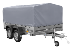 Zweiachsanhänger 264×150 UNITRAILER GARDEN 265/2 KIPP mit H-800 Rahmen und grauer Plane-Neu – Bild 8