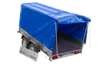 Zweiachsanhänger 264×150 UNITRAILER GARDEN 265/2 KIPP mit Rahmen H-1100 und blauer Plane-Neu – Bild 10