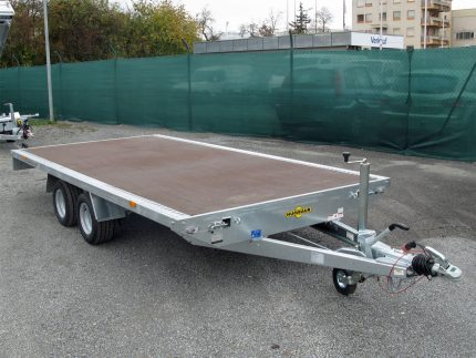 Humbaur Universal 3000 Seilwinde, Alu Bordwände 350 mm, Auffahrbohlen