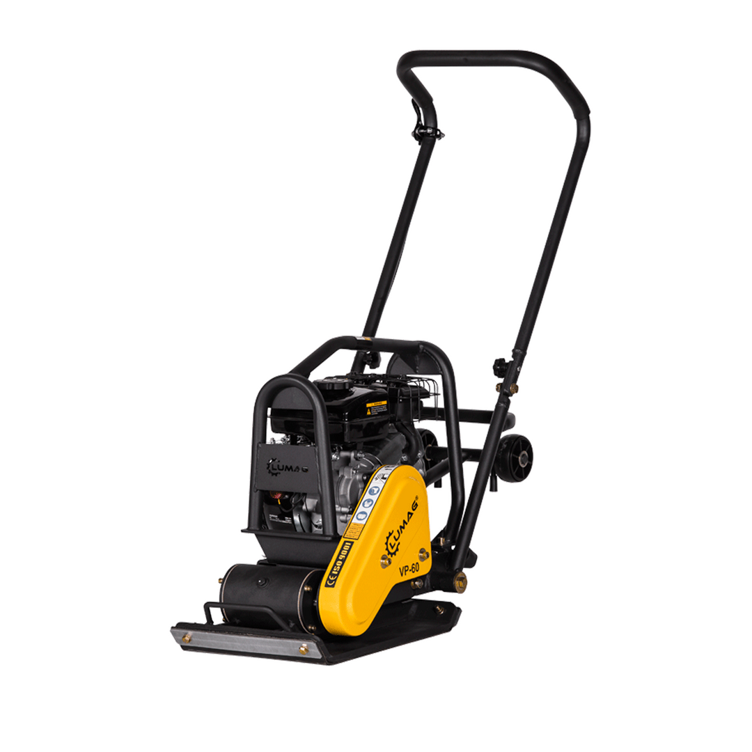 zoom-pb-vp60-1.png LUMAG VP 60 – Rüttelplatte vorlaufend mit 58 kg inkl. Transportfahrwerk und Gummimatte – Bild 1